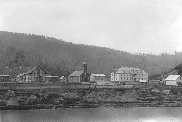 Holy Cross Mission around 1900's. ANCSA Signing Board Members