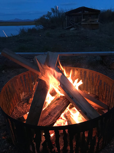 Stevens Lake Lodge Campfire