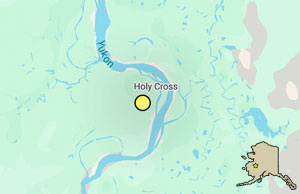 Map of Holy Cross, Alaska